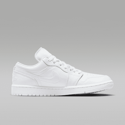 All white air jordan 1 low outlet